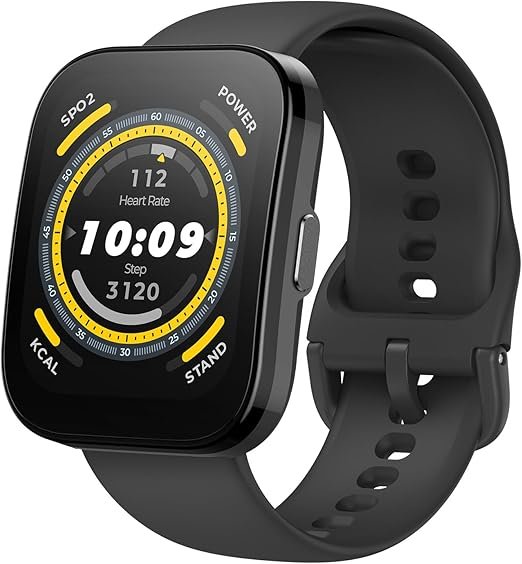 Amazfit Bip 5 Smart Watch 46mm, GPS, Amazon Alexa Built-in, Bluetooth Calling, 10-Day Battery, Heart