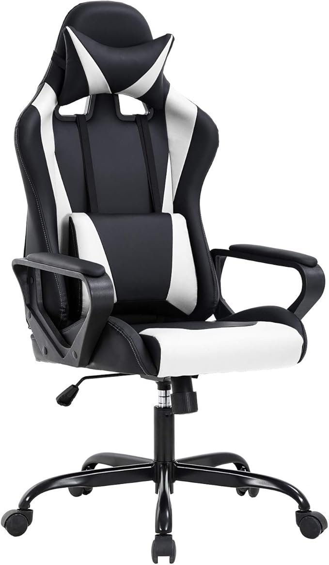 BestOffice High-Back Gaming Chair PC Office Chair Computer Racing Chair PU Desk Task Chair Ergonomic