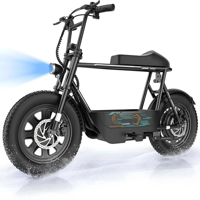Electric Scooter, 375Wh Battery, 25Mile Range, 20MPH Top Speed, Equipped with LCD Display, Seat And