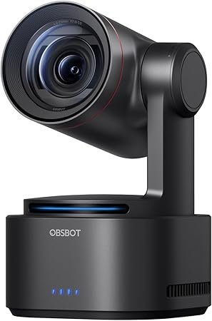 OBSBOT Tail 2 PTZR NDI Camera 4K@60FPS, Pro AI Tracking, 1/1.5" CMOS, 50MP, 5X Optical Zoom, 12X Hyb
