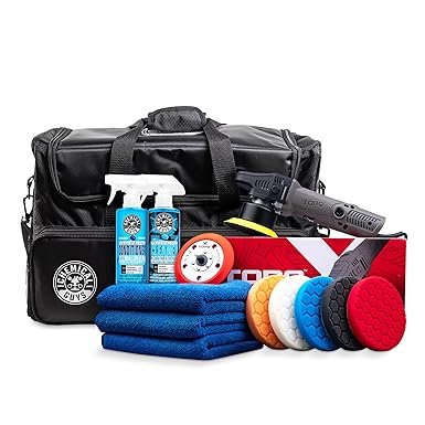 Chemical Guys HOL351 TORQX Random Orbital Polisher Complete Detailing Kit with Arsenal Range Polishe