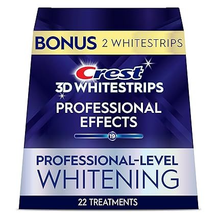Crest 3D Whitestrips Professional Effects – Teeth Whitening Kit, 22 Treatments (20 + 2 Bonus), Each 