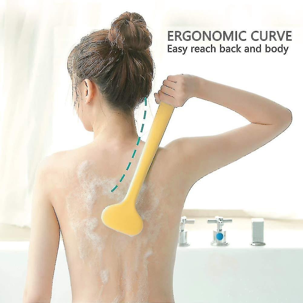 Bath Body Brush With Comfy Bristles Long Handle Gentle Exfoliation Improve Skin's Health And Beauty