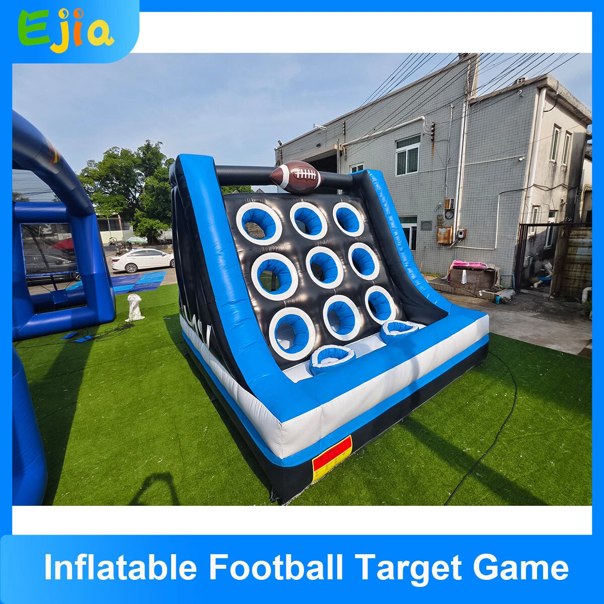 14x14x12ft PVC Inflatable Football Target Game Outdoor Dart Target Game For Fun